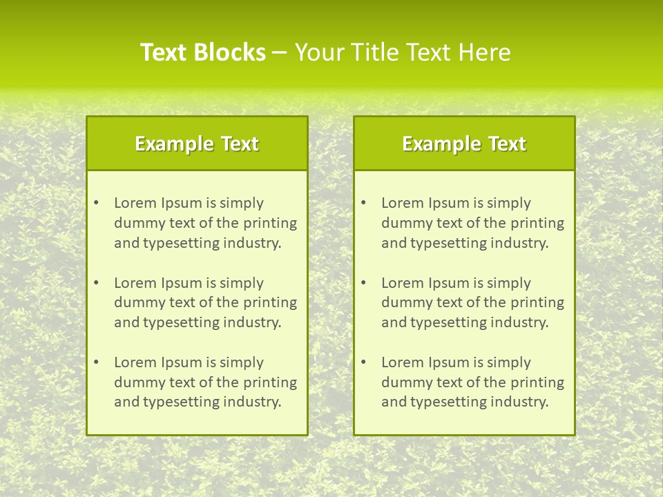 Green Eco Lush PowerPoint Template