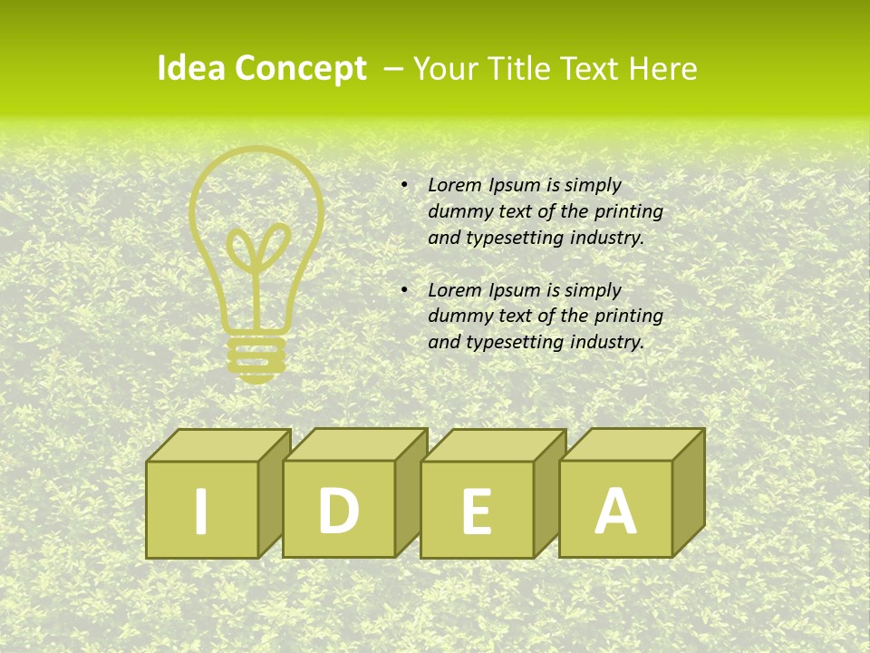 Green Eco Lush PowerPoint Template