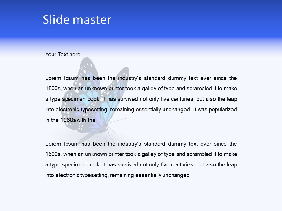 Insect Butterfly Wildlife PowerPoint Template