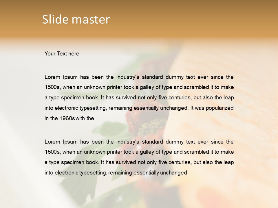 Pressed Antipasti Food PowerPoint Template