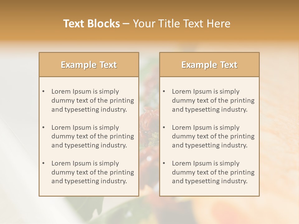 Pressed Antipasti Food PowerPoint Template