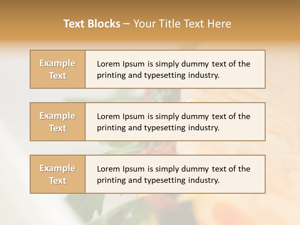 Pressed Antipasti Food PowerPoint Template