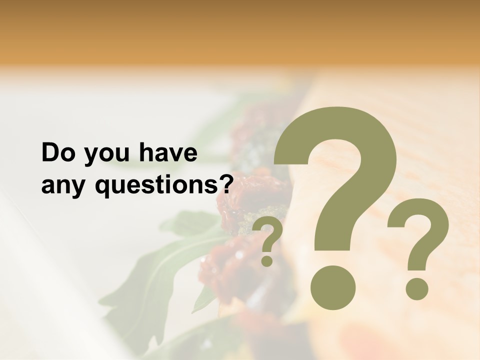 Pressed Antipasti Food PowerPoint Template