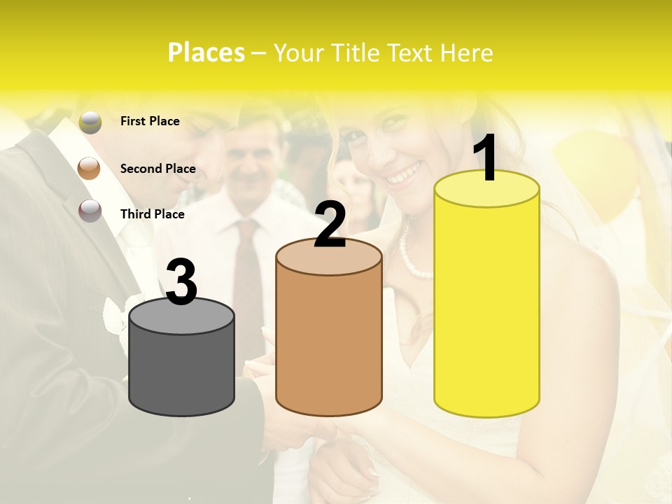 Couple Groom People PowerPoint Template