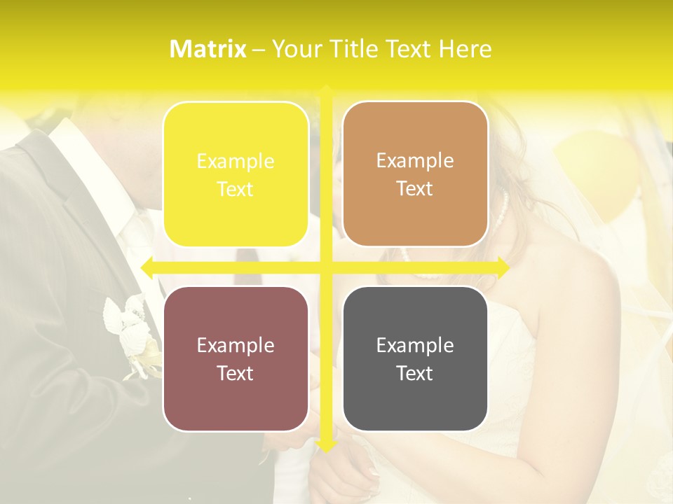 Couple Groom People PowerPoint Template