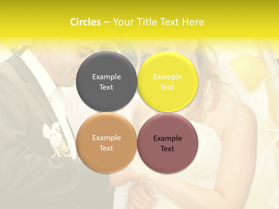 Couple Groom People PowerPoint Template