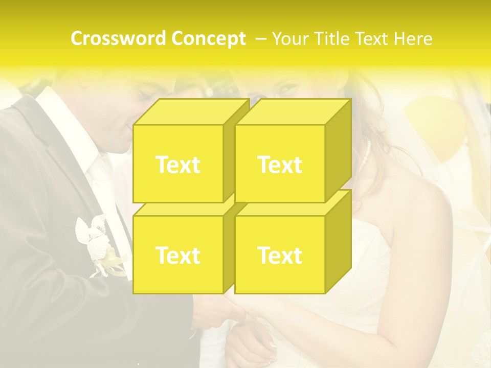 Couple Groom People PowerPoint Template
