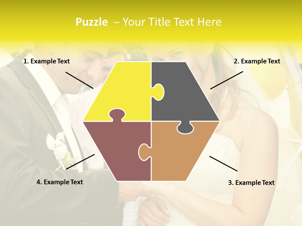 Couple Groom People PowerPoint Template