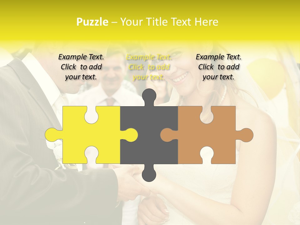 Couple Groom People PowerPoint Template