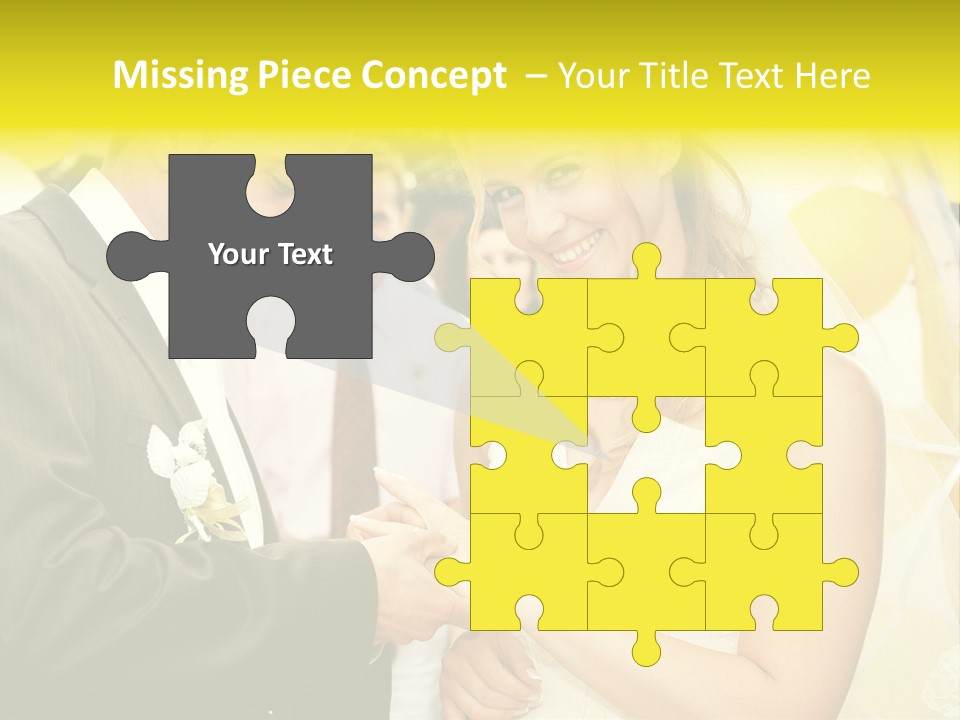 Couple Groom People PowerPoint Template