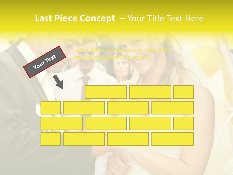 Couple Groom People PowerPoint Template