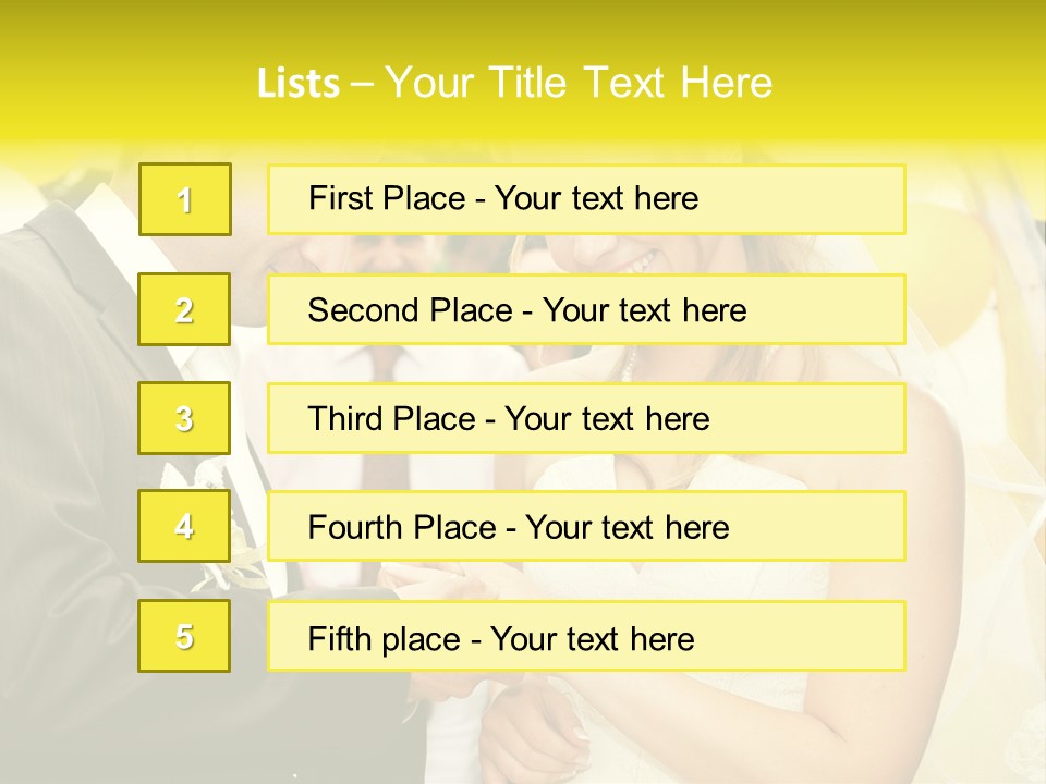 Couple Groom People PowerPoint Template