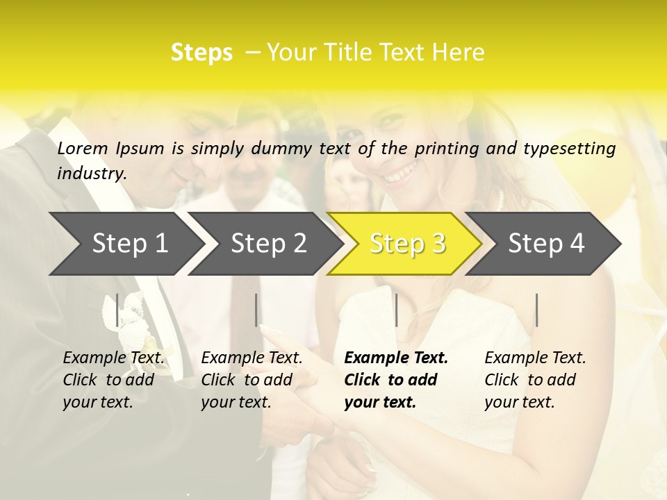 Couple Groom People PowerPoint Template