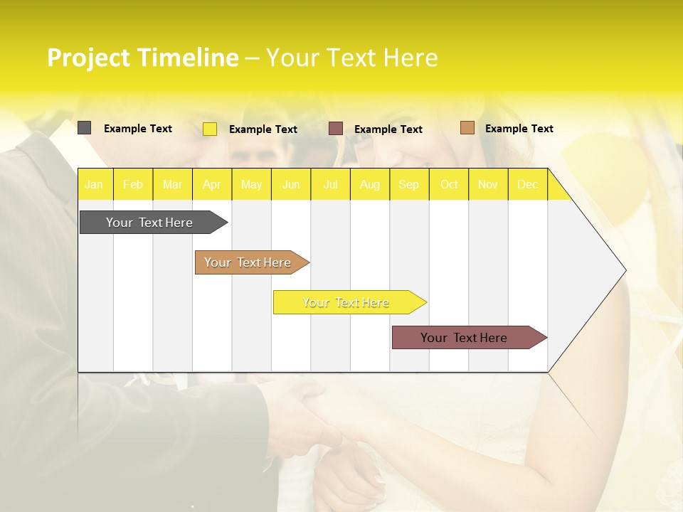 Couple Groom People PowerPoint Template