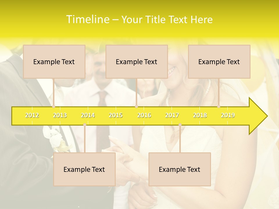 Couple Groom People PowerPoint Template