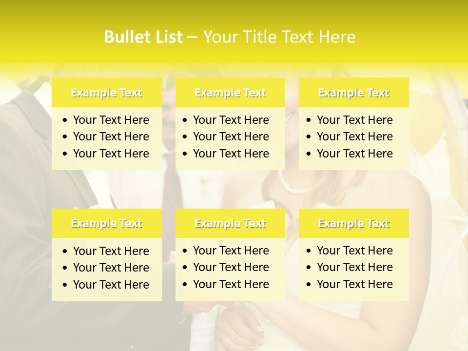 Couple Groom People PowerPoint Template