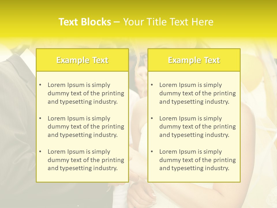 Couple Groom People PowerPoint Template