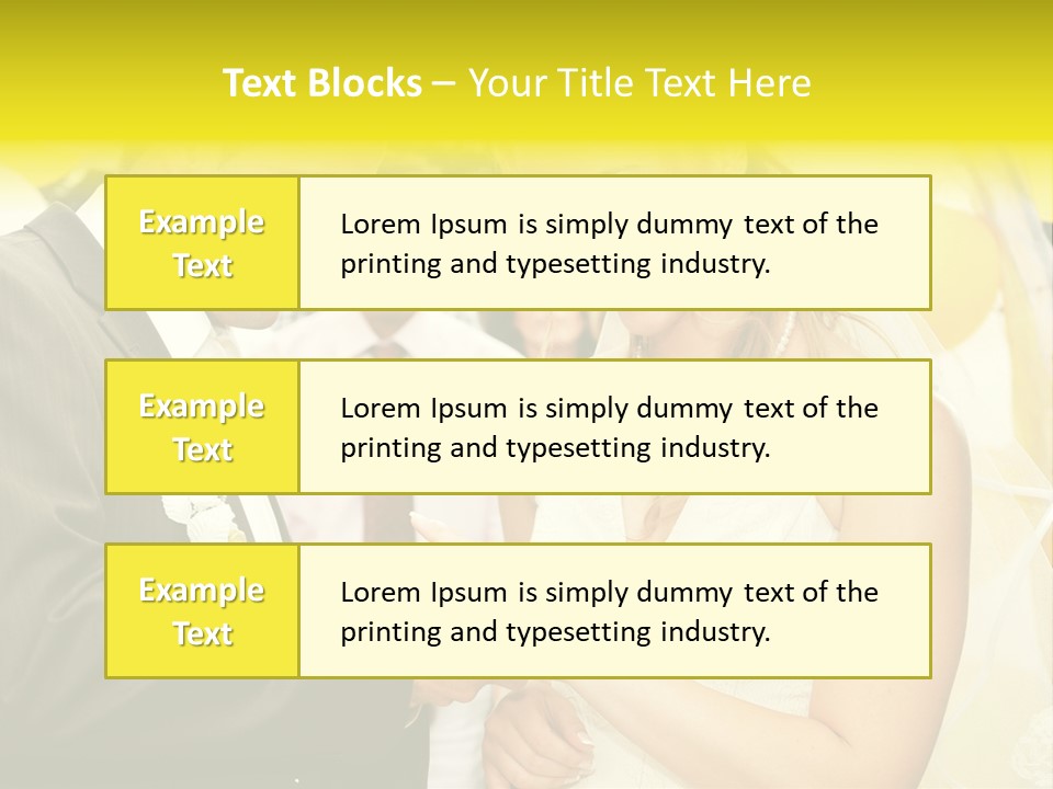 Couple Groom People PowerPoint Template