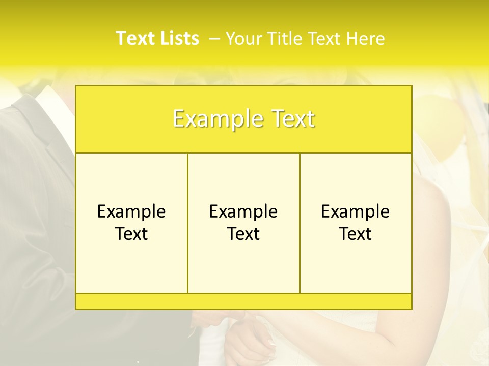 Couple Groom People PowerPoint Template