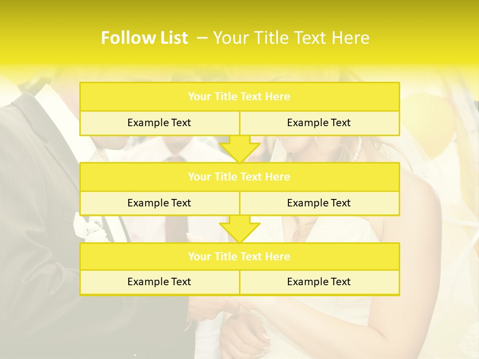 Couple Groom People PowerPoint Template