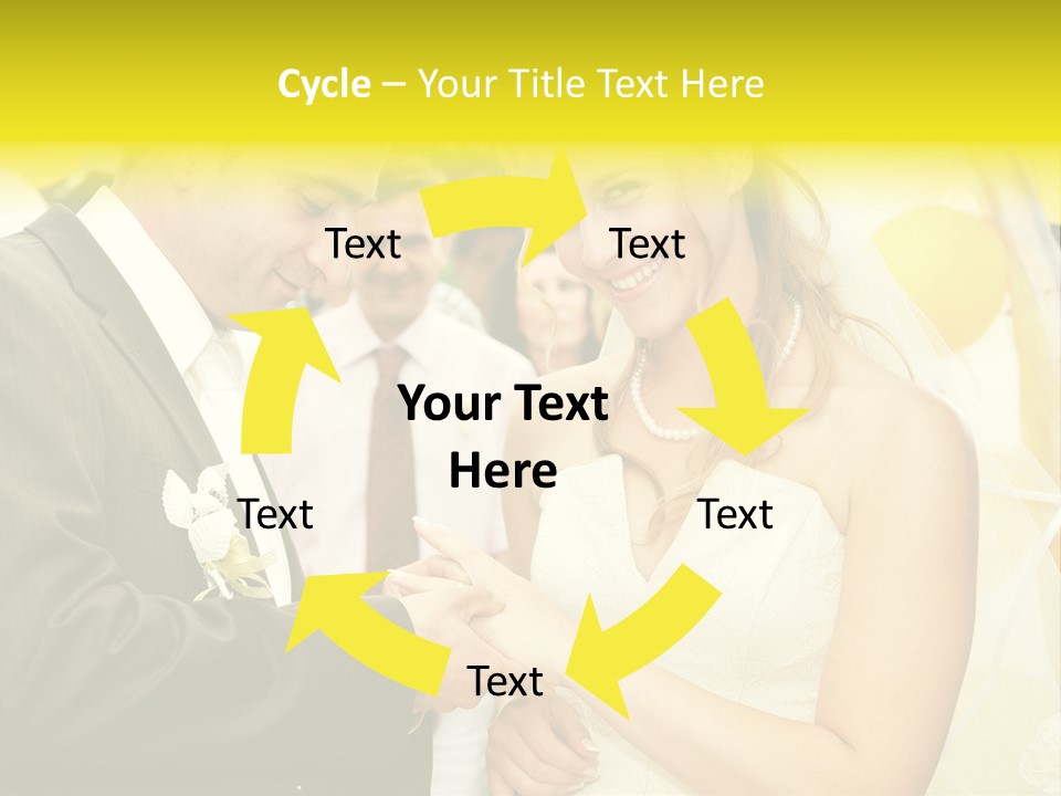 Couple Groom People PowerPoint Template