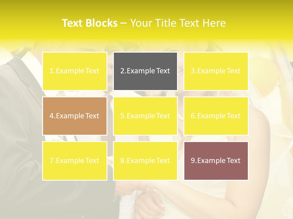 Couple Groom People PowerPoint Template