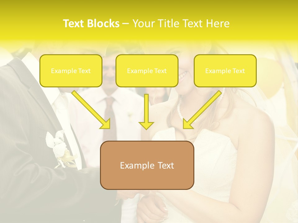 Couple Groom People PowerPoint Template
