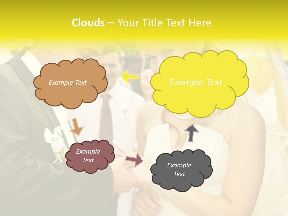 Couple Groom People PowerPoint Template