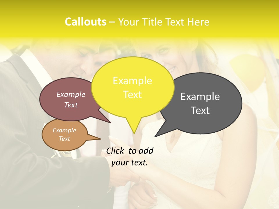 Couple Groom People PowerPoint Template