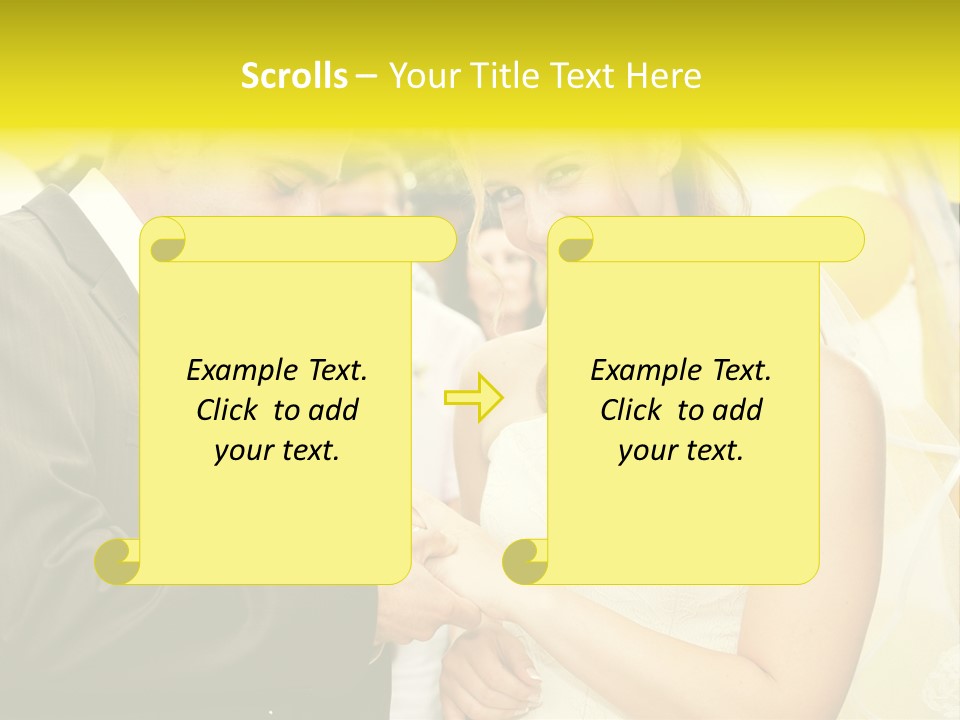 Couple Groom People PowerPoint Template