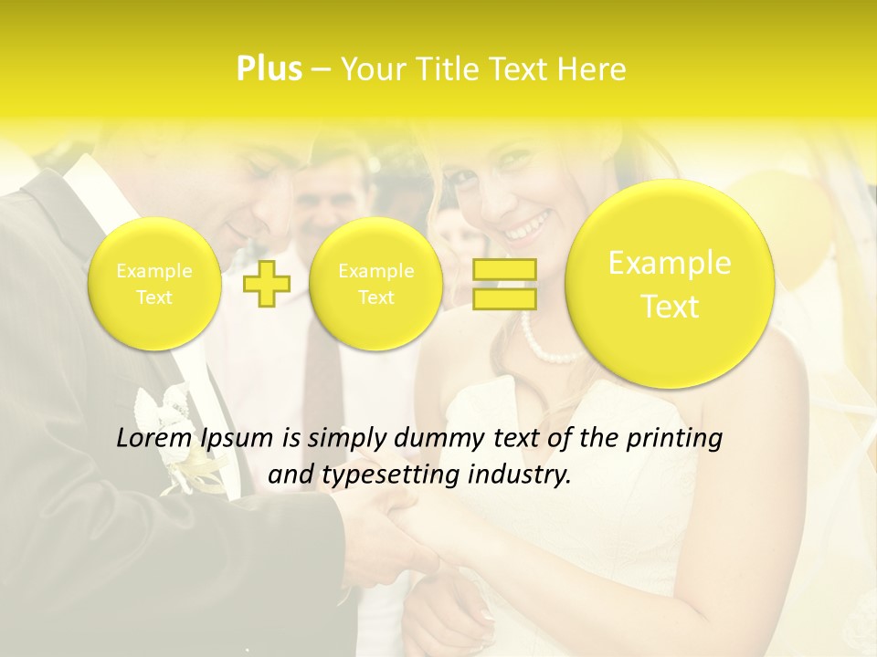 Couple Groom People PowerPoint Template