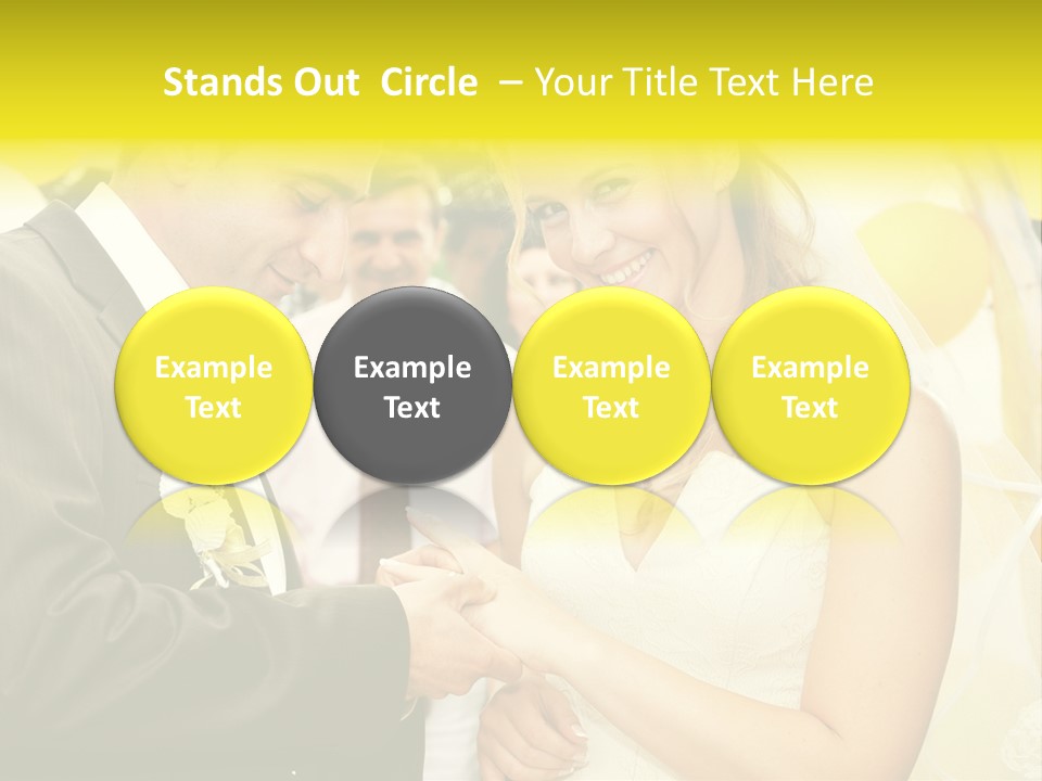 Couple Groom People PowerPoint Template