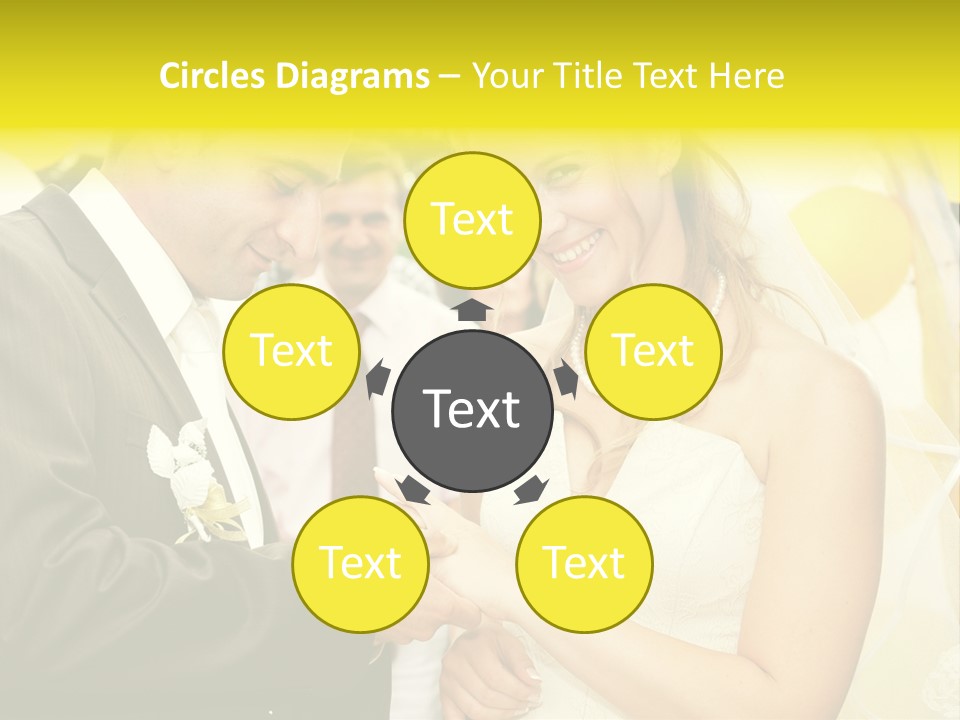 Couple Groom People PowerPoint Template