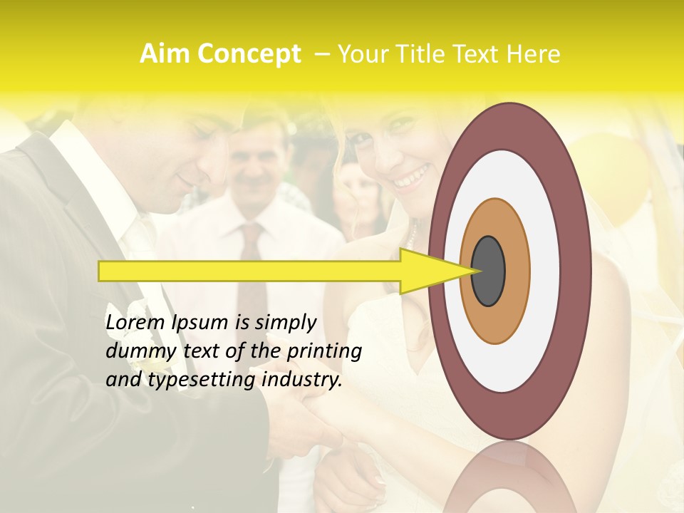 Couple Groom People PowerPoint Template