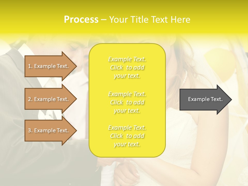 Couple Groom People PowerPoint Template