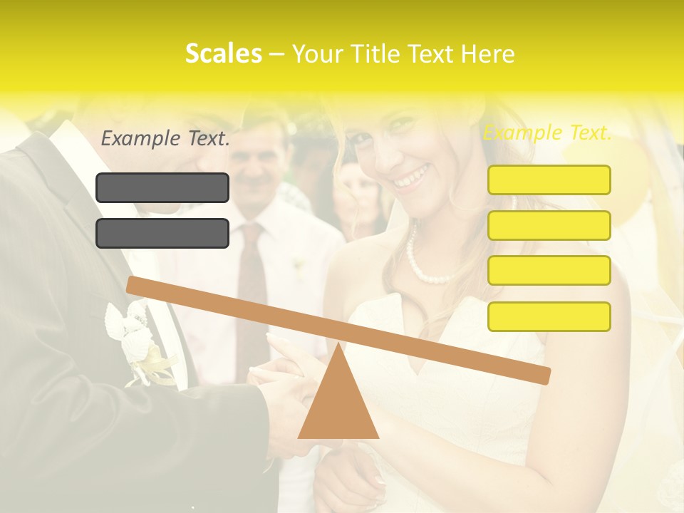 Couple Groom People PowerPoint Template