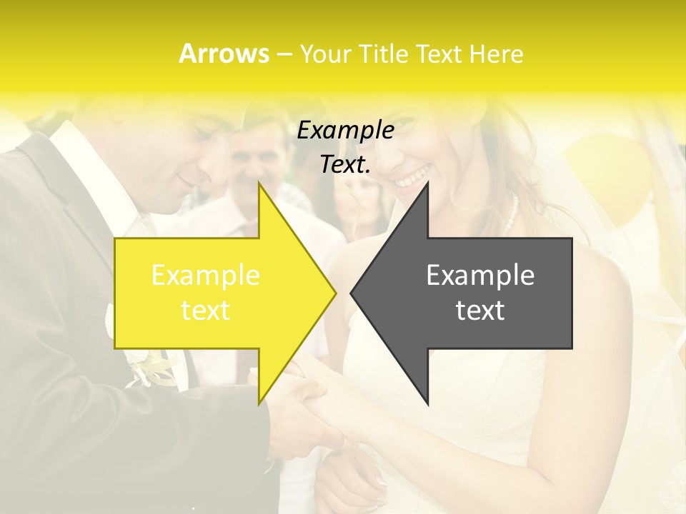 Couple Groom People PowerPoint Template