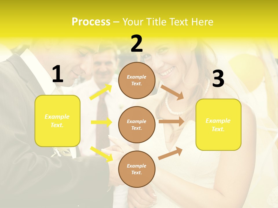 Couple Groom People PowerPoint Template