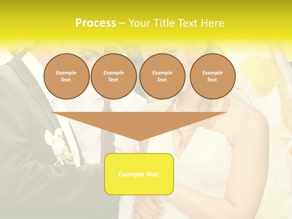 Couple Groom People PowerPoint Template