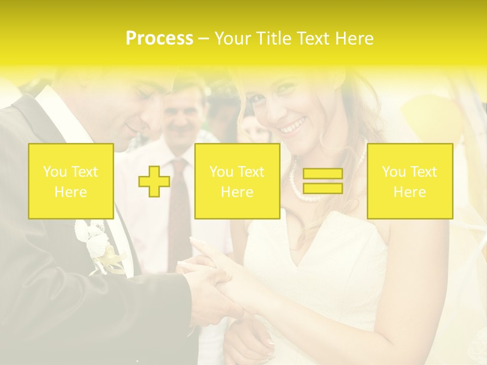 Couple Groom People PowerPoint Template