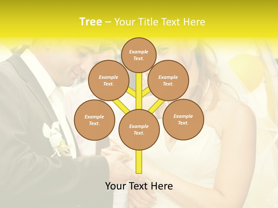 Couple Groom People PowerPoint Template