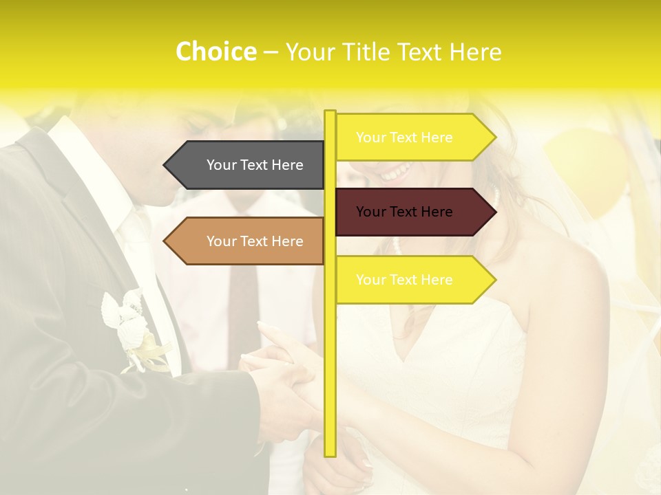 Couple Groom People PowerPoint Template
