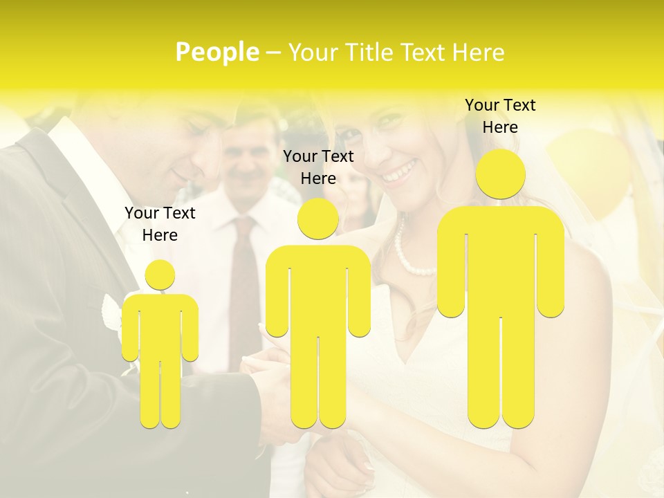 Couple Groom People PowerPoint Template