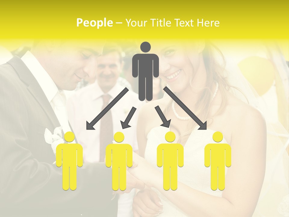 Couple Groom People PowerPoint Template