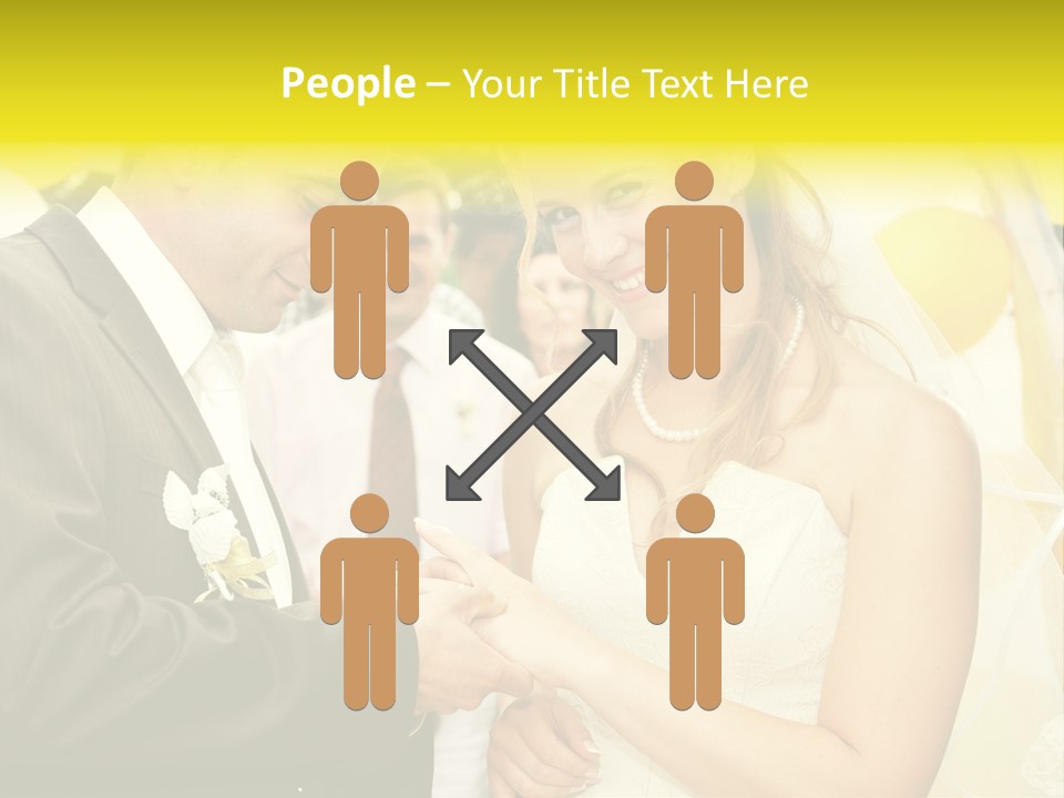 Couple Groom People PowerPoint Template