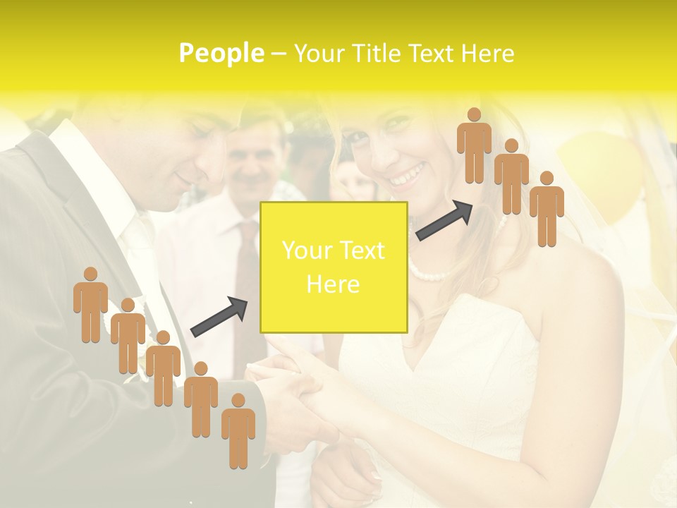 Couple Groom People PowerPoint Template