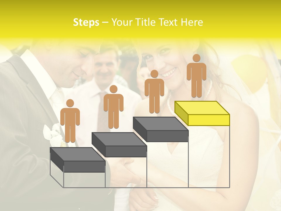 Couple Groom People PowerPoint Template