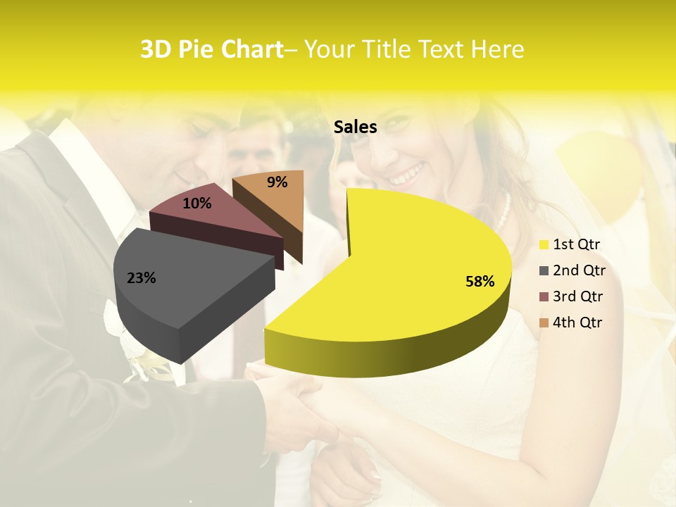 Couple Groom People PowerPoint Template