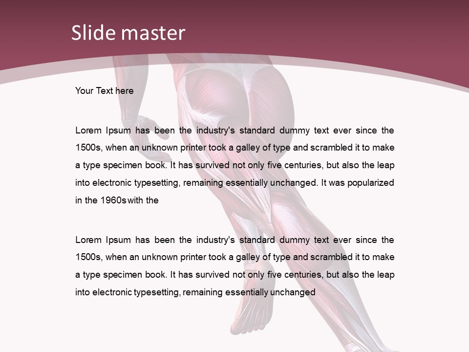 Wellbeing Shape Muscular PowerPoint Template