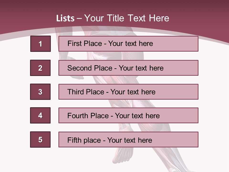 Wellbeing Shape Muscular PowerPoint Template